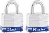 Master Lock 3T Padlock, 1-9/16 in W Body, Keyed Alike Key, 9/32 in Dia Shackle, 3/4 in H Shackle, Steel Shackle, Silver