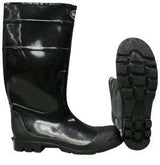 Boss 2KP2001 10 Knee Boots, Over-the-Sock, 10, Black, PVC, Plain Toe