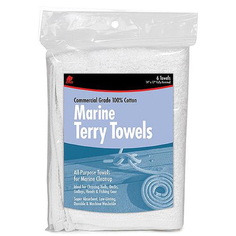 Buffalo Terry Towel Rags 14" x 17" Fully Hemmed