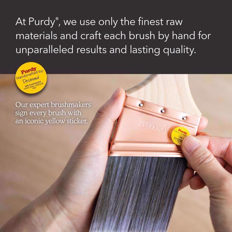 Purdy Black Bristle Adjutant 1 in. Medium Stiff Angle Trim Paint Brush