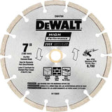 DeWalt HP 7 in. D X 5/8 and 7/8 in. Steel Segmented Rim Diamond Saw Blade 1 pk