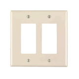 Leviton Decora Light Almond 2 gang Nylon Duplex Wall Plate 1 pk