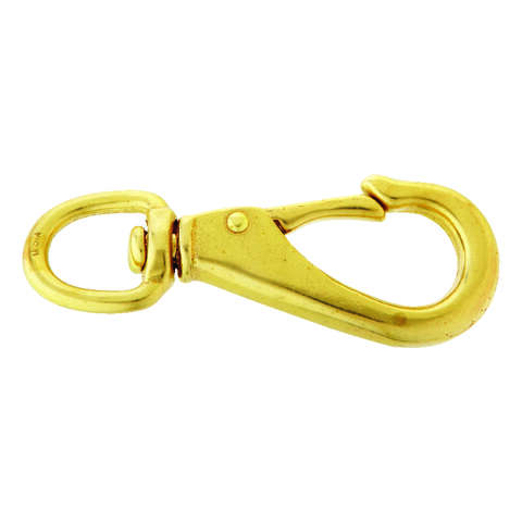 Campbell 3/4 in. D X 4-1/2 in. L Polished Bronze Quick Snap 140 lb, Pack of 10