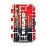Craftsman Gold Oxide Drill Bit Set Round Shank 14 pc
