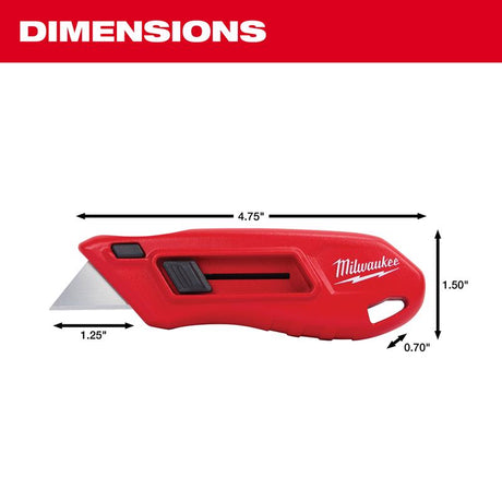 Milwaukee 5 in. Sliding Compact Utility Knife Red