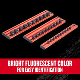 Craftsman V-Series 1/4, 3/8 and 1/2 in. drive Magnetic Socket Rail Set 3 pc
