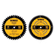 DeWalt 10 in. D X 5/8 in. Carbide Tipped Circular Saw Blade 40/60 teeth 2 pk