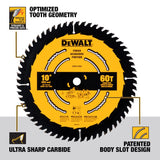DeWalt 10 in. D X 5/8 in. Carbide Tipped Circular Saw Blade 40/60 teeth 2 pk