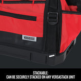 Craftsman VERSASTACK 8.5 in. W X 13.5 in. H Polyester Tool Bag 31 pocket Black/Red 1 pc