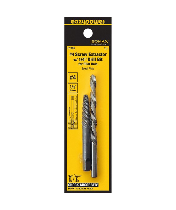 Isomax 81305 Screw Extractor and Drill Bit Kit, 2-Piece