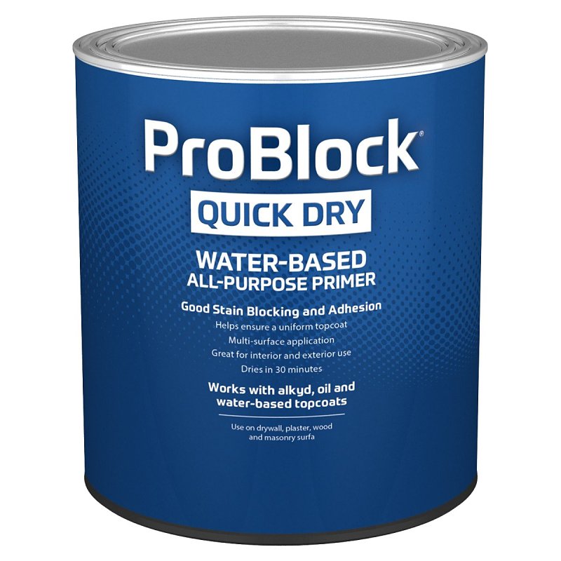 INT/EXT PRIMER WTR-BSD WHT 1QT, Pack of 4