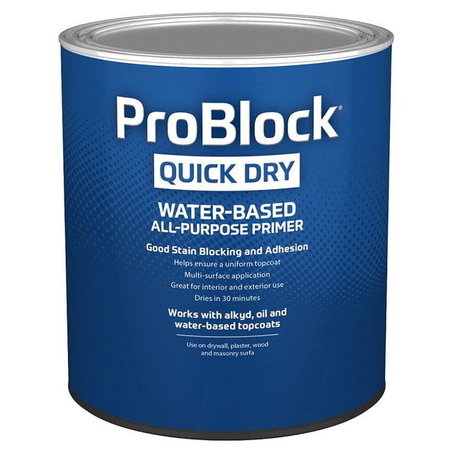 INT/EXT PRIMER WTR-BSD WHT 1QT, Pack of 4