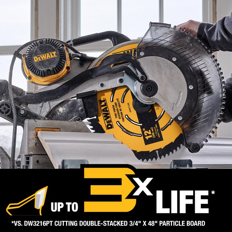 DeWalt 12 in. D X 1 in. Carbide Tipped Finishing Saw Blade 60 teeth 1 pk