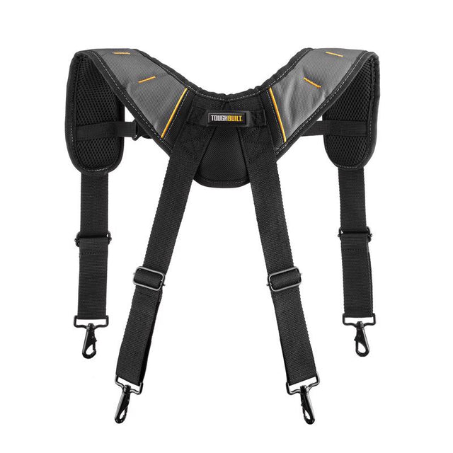 ToughBuilt 1.18 in. L X 6.3 in. W Nylon Suspenders Black/Gray 1 pair