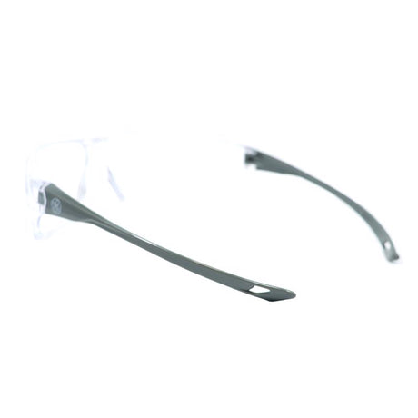 General Electric 03 Series Anti-Fog Impact-Resistant Safety Glasses Clear Lens Gray Frame 1 pk