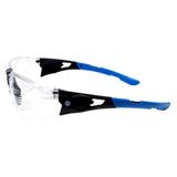 General Electric 05 Series Anti-Fog Impact-Resistant Safety Glasses Clear Lens Black/Blue Frame 1 pk