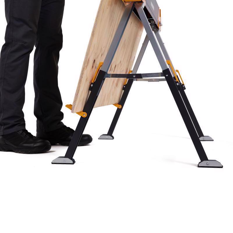 ToughBuilt 32.09 in. H X 42.40 in. W X 27.36 in. D Adjustable Folding Sawhorse 1300 lb. cap. 1 pc
