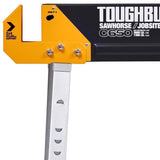 ToughBuilt 32.09 in. H X 42.40 in. W X 27.36 in. D Adjustable Folding Sawhorse 1300 lb. cap. 1 pc
