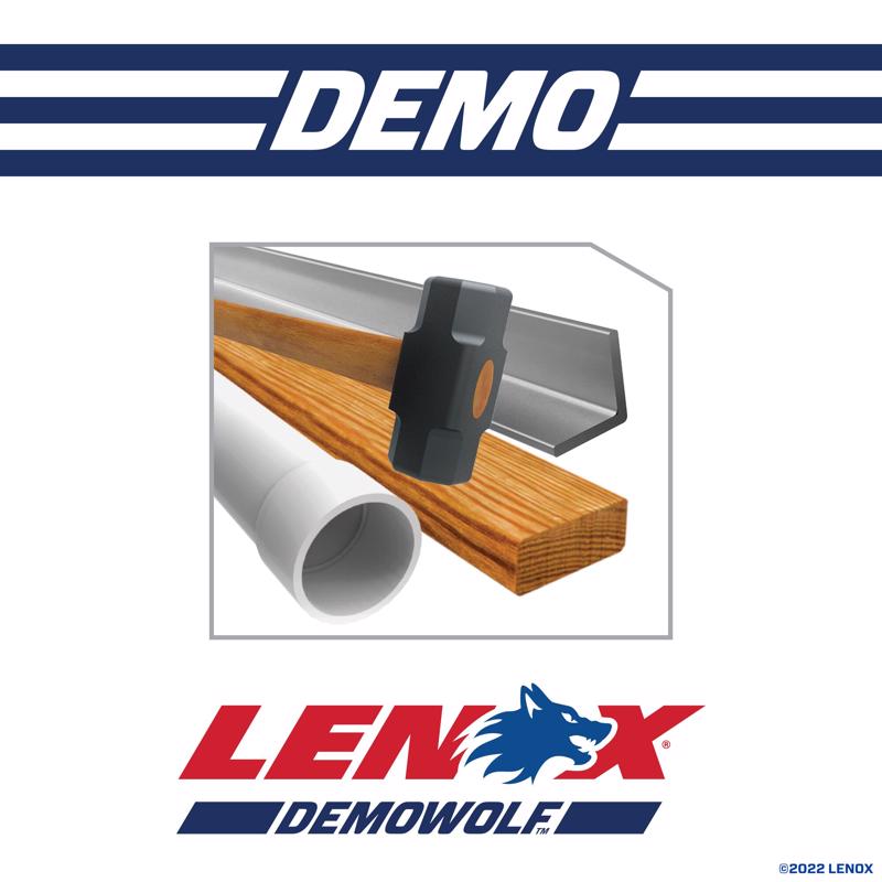 Lenox DEMOWOLF 9 in. Bi-Metal WAVE EDGE Reciprocating Saw Blade 10 TPI 5 pk