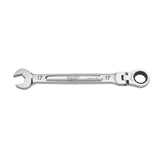 Milwaukee 17 mm X 17 mm 12 Point Metric Flex Head Combination Wrench 9.19 in. L 1 pc