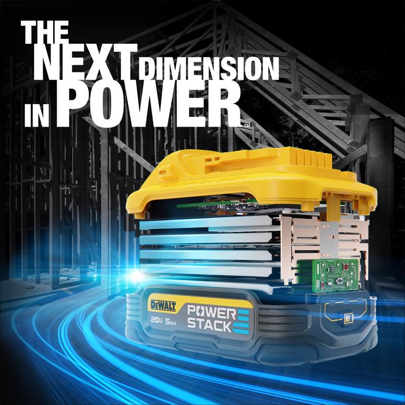 DeWalt 20V MAX XR POWERSTACK DCBP520-2 5 Ah Lithium-Ion Battery 2 pc