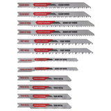 Craftsman 4.8 in. High Carbon Steel U-Shank Jig Saw Blade Set 12 pc