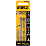 DeWalt Max Fit Phillips #2 X 1.5 in. L Screwdriver Bit Set Steel 5 pk