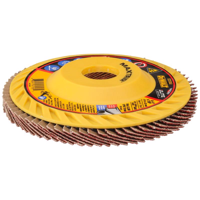 DeWalt MaxTrim 4-1/2 in. D X 7/8 in. Ceramic Trim Flap Disc 60 Grit 1 each