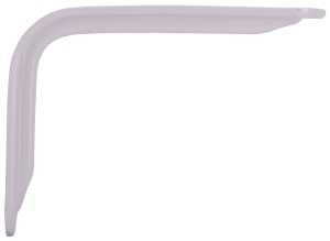ProSource 25220PHL-PS Magnum Shelf Bracket, 90 lb/Pair, 8 in L, 5-1/2 in H, Steel, White, Pack of 20