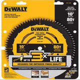 DeWalt 10 in. D X 5/8 in. Carbide Tipped Circular Saw Blade 80 teeth 1 pc