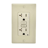 Leviton SmartlockPro 20 amps 125 V Duplex Light Almond AFCI/GFCI Dual Function Outlet 5-20R 1 pk
