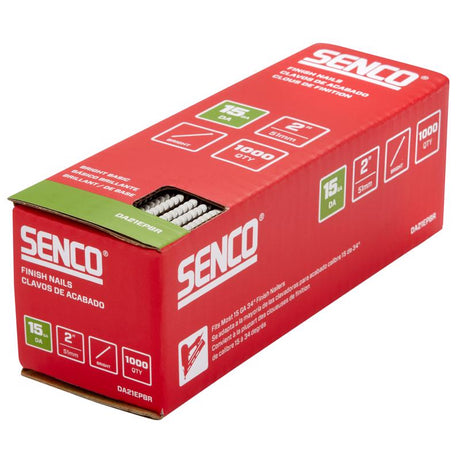 Senco 2 in. Finishing Bright Steel Nail Brad Head
