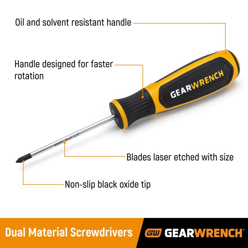 GEARWRENCH #2 X 1-1/2 in. L Phillips Screwdriver 1 pk