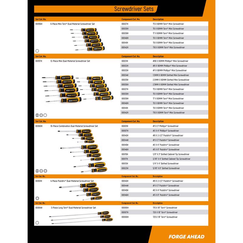 GEARWRENCH T10 Sizes X 4 in. L Torx Screwdriver 1 pk