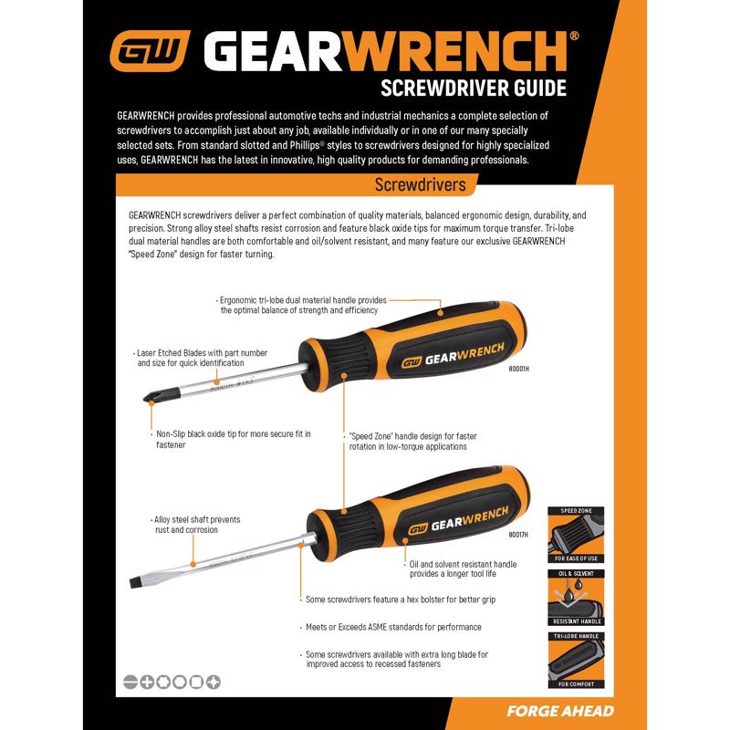 GEARWRENCH T27 Sizes X 4 in. L Torx Screwdriver 1 pk