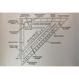 Easy Square Footer & Roof Square 7 in. L X .5 in. H Polystyrene Carpenter Square