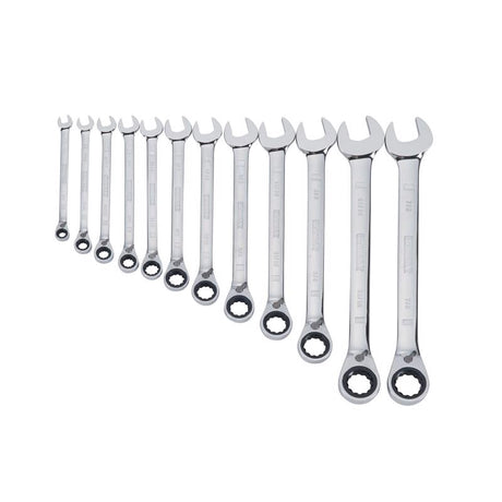 DeWalt Metric Ratcheting Combination Wrench Set 12 pc