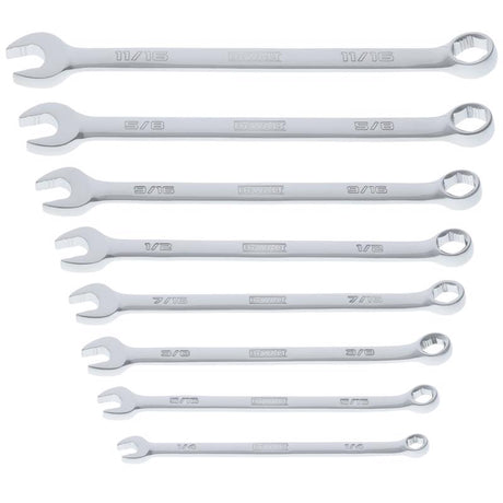 DeWalt ToughSeries SAE Combination Wrench Set 8 pc