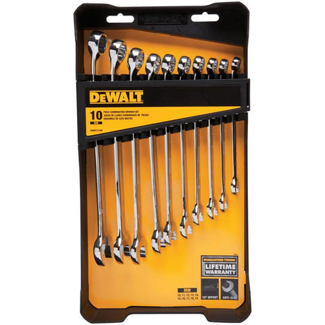 DeWalt Metric Combination Wrench Set 10 pc