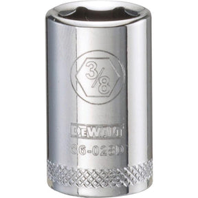 DeWalt 3/8 in. X 1/4 in. drive SAE 6 Point Socket 1 pc