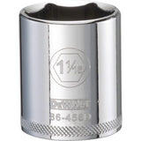 DeWalt 1-1/16 in. X 1/2 in. drive SAE 6 Point Socket 1 pc