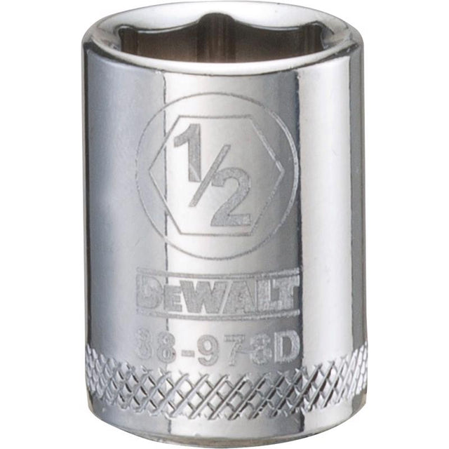 DeWalt 1/2 in. X 3/8 in. drive SAE 6 Point Socket 1 pc