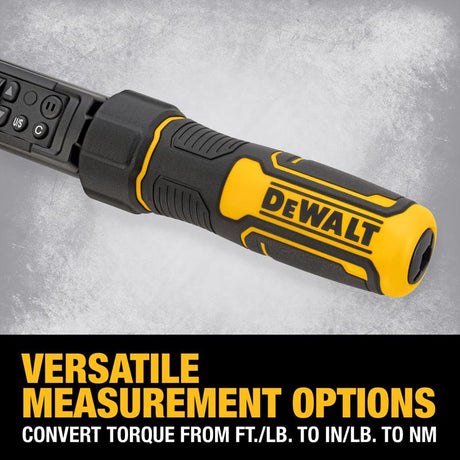 DeWalt Drive Digital Torque Wrench 3/8 in. L 1 pc