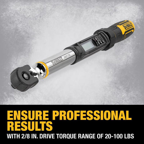 DeWalt Drive Digital Torque Wrench 3/8 in. L 1 pc