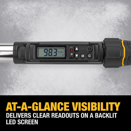 DeWalt Drive Digital Torque Wrench 3/8 in. L 1 pc