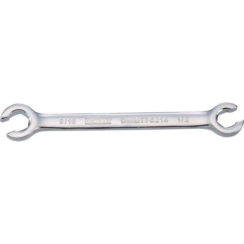 DeWalt 1/2 in. X 9/16 in. SAE Flare Nut Wrench 1 pc