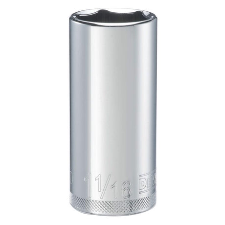 DeWalt 1-1/16 in. X 1/2 in. drive SAE 6 Point Deep Socket 1 pc