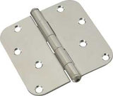 National Hardware N830-270 Door Hinge, Stainless Steel, Zinc-Plated, Non-Rising, Removable Pin, Full-Mortise Mounting