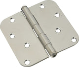 National Hardware N830-270 Door Hinge, Stainless Steel, Zinc-Plated, Non-Rising, Removable Pin, Full-Mortise Mounting