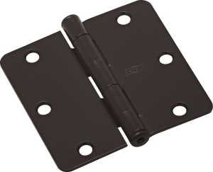National Hardware N830-202 Door Hinge, Steel, Oil-Rubbed Bronze, Non-Rising, Removable Pin, Full-Mortise Mounting, 50 lb